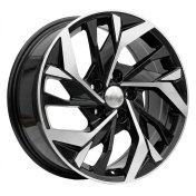 Alu kola Racing Line B1953, 17x6.5 5x114.3 ET48, černá + leštění