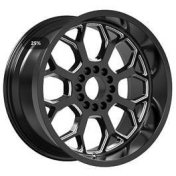 Alu kola Racing Line B1960, 20x10 8x180 ET-19, černá lesklá