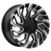 Alu kola Racing Line B2518, 20x8.5 6x139.7 ET30, černá + leštění