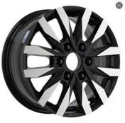 Alu kola Racing Line B3023, 16x6.5 6x130 ET54, černá + leštění (zátěžová)