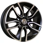 Alu kola Racing Line B5087, 15x6.5 5x100 ET40, černá matná + leštění