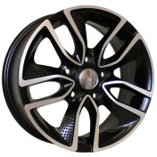 Alu kola Racing Line B5087, 15x6.5 5x100 ET40, černá matná + leštění