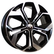 Alu kola Racing Line B5168, 18x7.5 5x114.3 ET40, černá + leštění