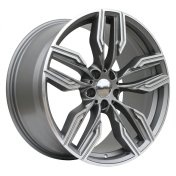 Alu kola Racing Line B5181, 20x8.5 5x112 ET25, šedivá matná + leštění (zátěžová)