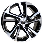 Alu kola Racing Line B5210, 18x7 5x114.3 ET48, černá + leštění