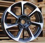 Alu kola Racing Line B5213, 19x8.5 5x112 ET38, černá + leštění