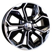 Alu kola Racing Line B5296, 17x7 5x114.3 ET45, černá + leštění