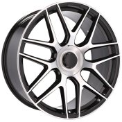 Alu kola Racing Line B5318, 21x10 5x112 ET44, černá + leštění (zátěžová)