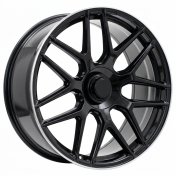Alu kola Racing Line B5318, 23x10 5x130 ET33, černá + leštěný límec