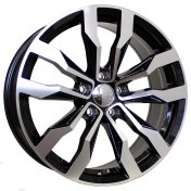 Alu kola Racing Line B5333, 19x8.5 5x112 ET38, černá + leštění