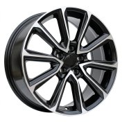 Alu kola Racing Line B5344, 18x7.5 5x114.3 ET35, černá + leštění