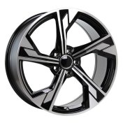 Alu kola Racing Line B5419, 18x8 5x112 ET40, černá + leštění