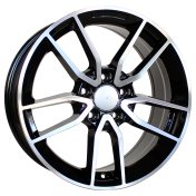 Alu kola Racing Line B5461, 18x8 5x112 ET43, černá + leštění