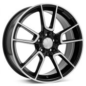 Alu kola Racing Line B5462, 19x7.5 5x112 ET44, černá + leštění