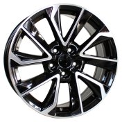 Alu kola Racing Line B5463, 17x7 5x100 ET40, černá + leštění