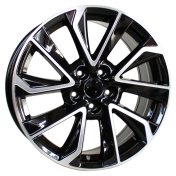 Alu kola Racing Line B5463, 15x6.5 5x100 ET40, černá + leštění