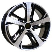 Alu kola Racing Line B5514, 16x7 4x108 ET25, černá + leštění