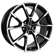 Alu kola Racing Line B5601, 20x8.5 5x120 ET35, černá + leštění