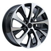 Alu kola Racing Line B5757, 18x7.5 5x114.3 ET40, černá + leštění (zátěžová)