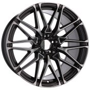 Alu kola Racing Line B5771, 21x10 5x112 ET32, černá + černé leštění