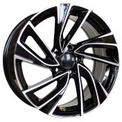 Alu kola Racing Line B5772, 16x7 5x112 ET42, černá + leštění