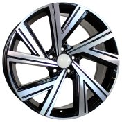 Alu kola Racing Line B5805, 17x7.5 5x112 ET45, černá + leštění