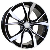 Alu kola Racing Line B5808, 19x8 5x112 ET41, černá + leštění