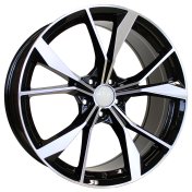 Alu kola Racing Line B5808, 20x8 5x112 ET41, černá + leštění