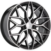 Alu kola Racing Line B5812, 17x7.5 5x100 ET40, černá + leštění