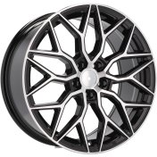 Alu kola Racing Line B5812, 17x7.5 5x105 ET40, černá + leštění