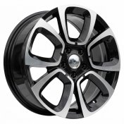 Alu kola Racing Line B5850, 17x7 4x108 ET25, černá + leštění