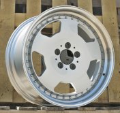 Alu kola Racing Line B5852, 18x9 5x112 ET35, stříbrná + leštěný límec