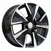 Alu kola Racing Line B5906F, 17x7 4x108 ET32, černá + leštění