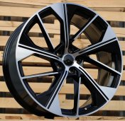 Alu kola Racing Line B5907, 20x8.5 5x112 ET35, černá + leštění