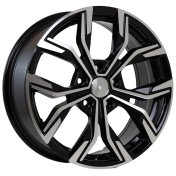 Alu kola Racing Line B5920, 15x6.5 4x100 ET37, černá + leštění