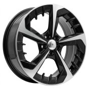Alu kola Racing Line B5943, 17x7 5x100 ET51, černá + leštění