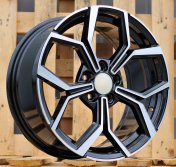 Alu kola Racing Line B5952, 19x8 5x112 ET44, černá + leštění