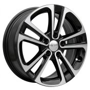Alu kola Racing Line B5959, 17x7 5x108 ET50, černá + leštění