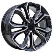 Alu kola Racing Line B5961, 18x7.5 5x114.3 ET45, černá + leštění (zátěžová)