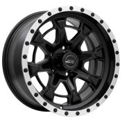 Alu kola Racing Line B5995, 17x9 5x127 ET-6, černá matná + leštěný límec