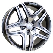 Alu kola Racing Line BK206, 20x9 5x112 ET48, šedivá + leštění (zátěžová)