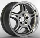 Alu kola Racing Line BK657, 17x8 5x120 ET35, stříbrná + leštěný límec