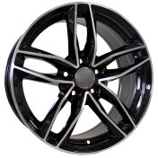 Alu kola Racing Line BK690, 19x8.5 5x112 ET40, černá + leštění