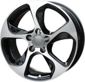 Alu kola Racing Line BK742, 17x7.5 5x100 ET40, černá + leštění