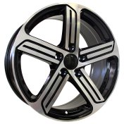 Alu kola Racing Line BK795, 16x7 5x112 ET45, černá + leštění