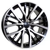 Alu kola Racing Line BK952, 17x7.5 5x100 ET45, černá + leštění