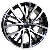 Alu kola Racing Line BK952, 18x8 5x100 ET35, černá + leštění