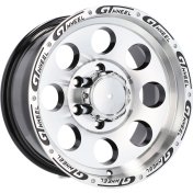 Alu kola Racing Line BY531, 16x10 6x139.7 ET-10, černá + leštění (zátěžová)