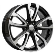 Alu kola Racing Line BY994, 18x7.5 5x114.3 ET49.5, černá + leštění