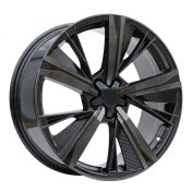 Alu kola Racing Line D1918, 19x8 5x108 ET40, černá + tmavé leštění